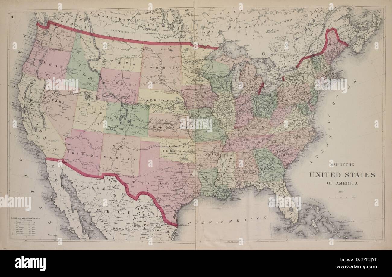 Map of the United States of America - Map Of The United States Of America 1873 By Beers F W Frederick W 2YP2JYT