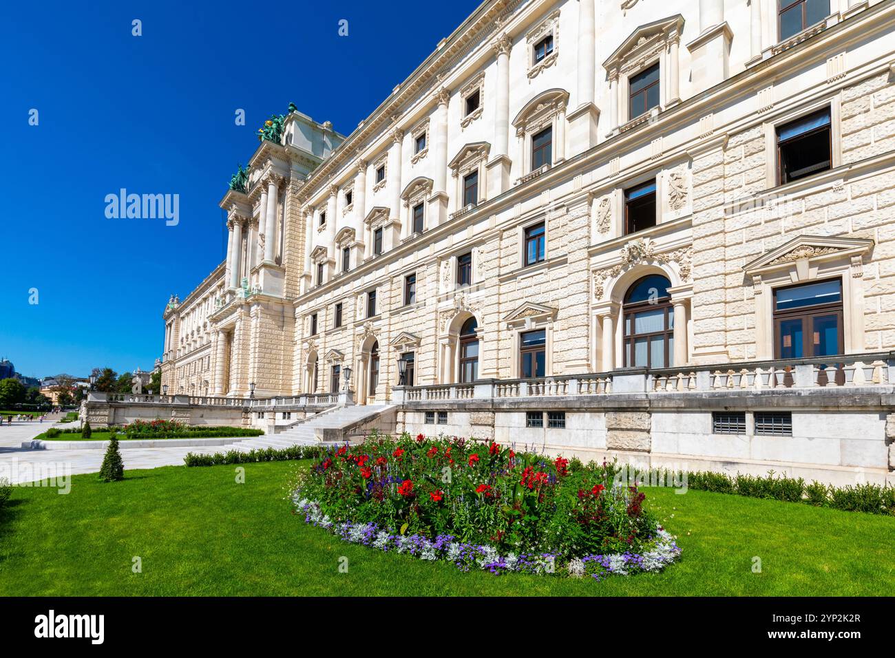 Rear entrance to the Hofburg Palace, UNESCO World Heritage Site, and Neue Burg museum, Vienna, Austria, Europe Stock Photo