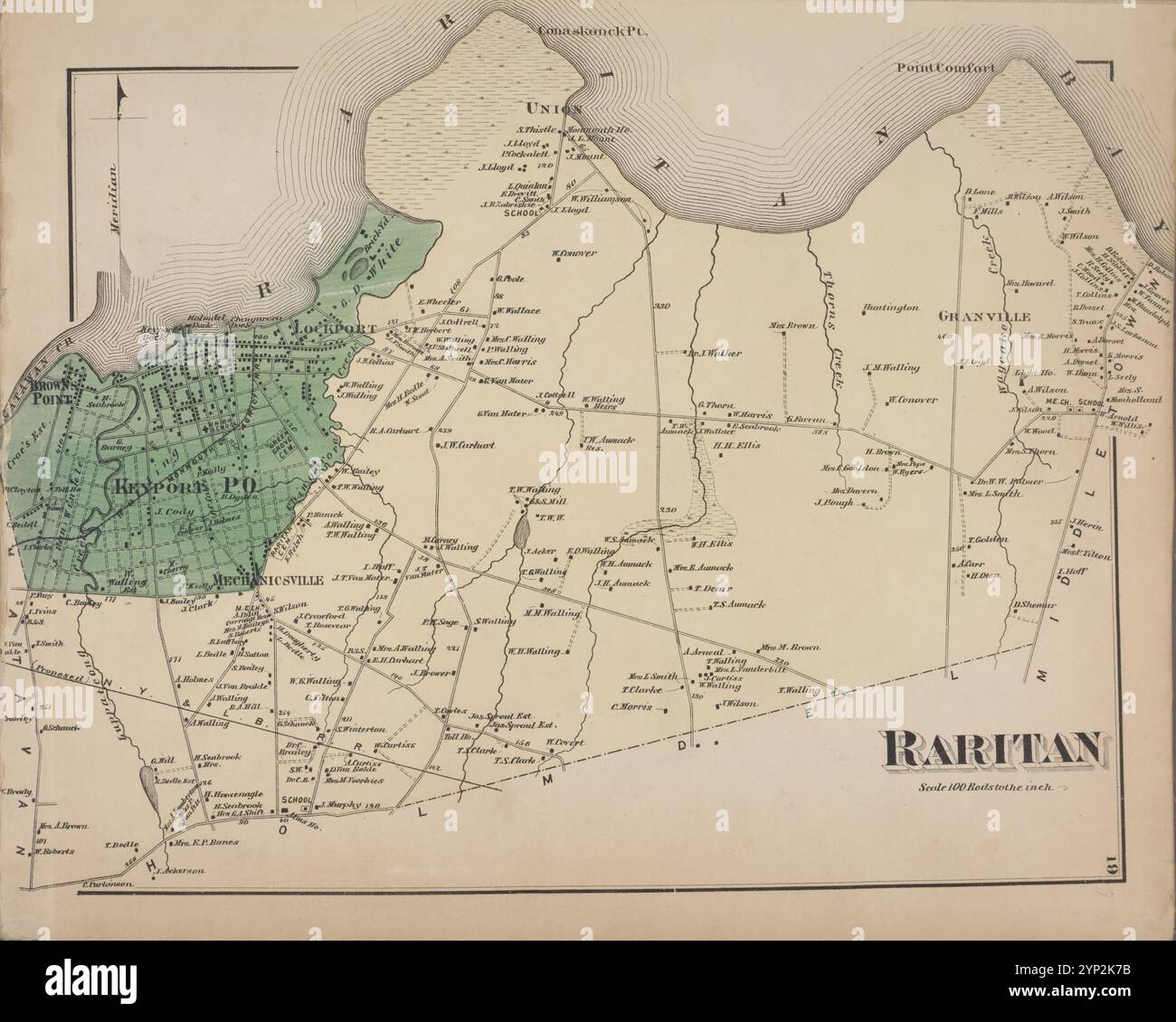Map Raritan Arsenal Map of raritan hi-res stock photography and images - Alamy