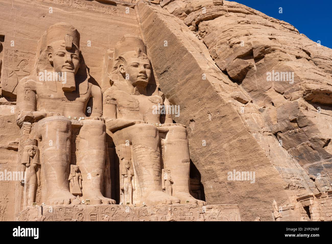 Colossal statues of King Ramses II, Abu Simbel, UNESCO World Heritage ...
