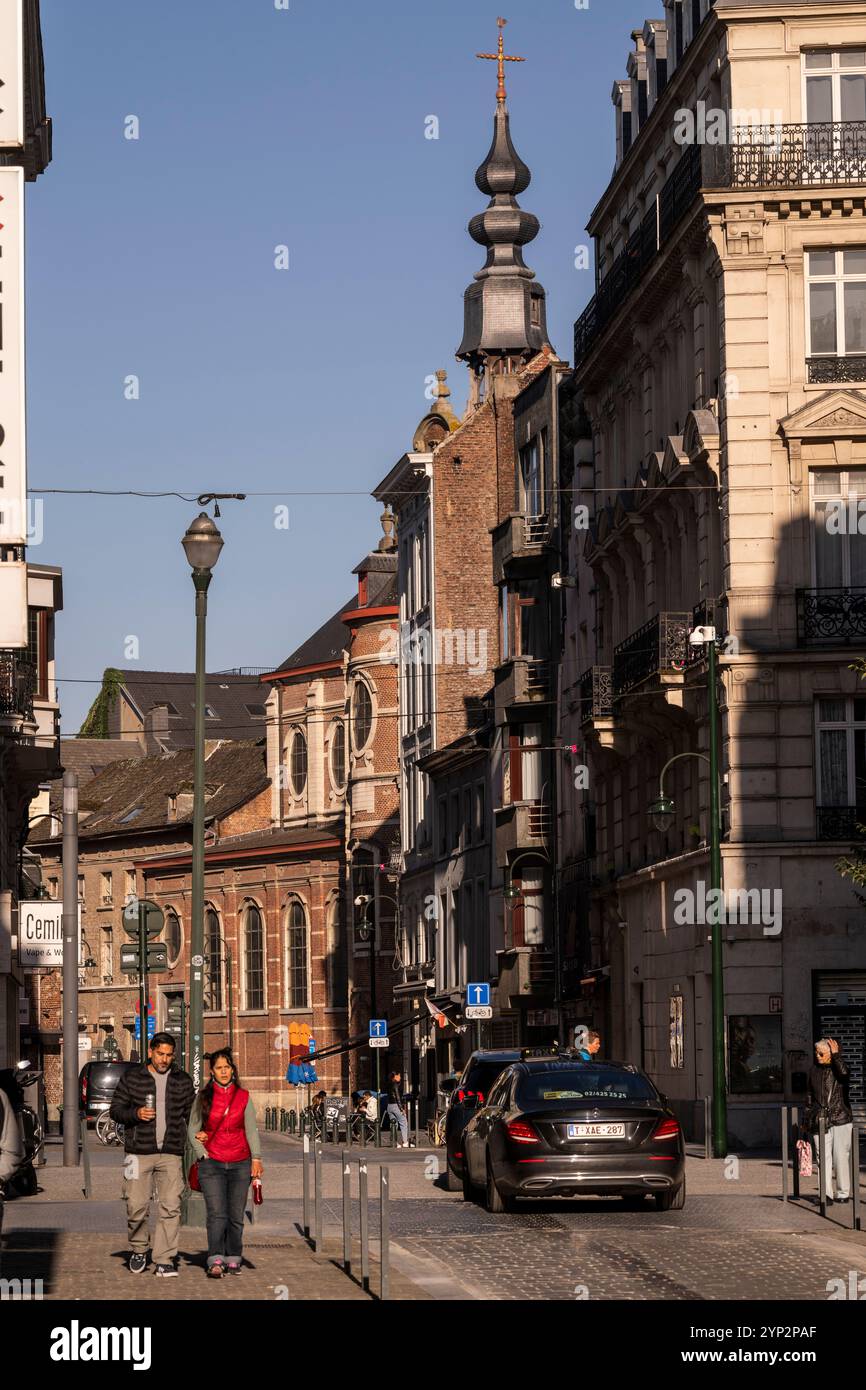 Street scene, Brussels, Belgium, Europe, Europe Stock Photo