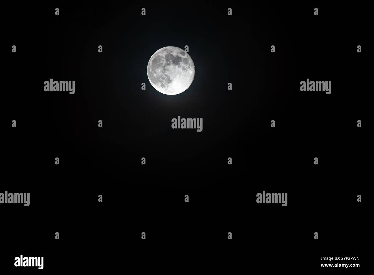 full moon against the black sky Stock Photo - Alamy