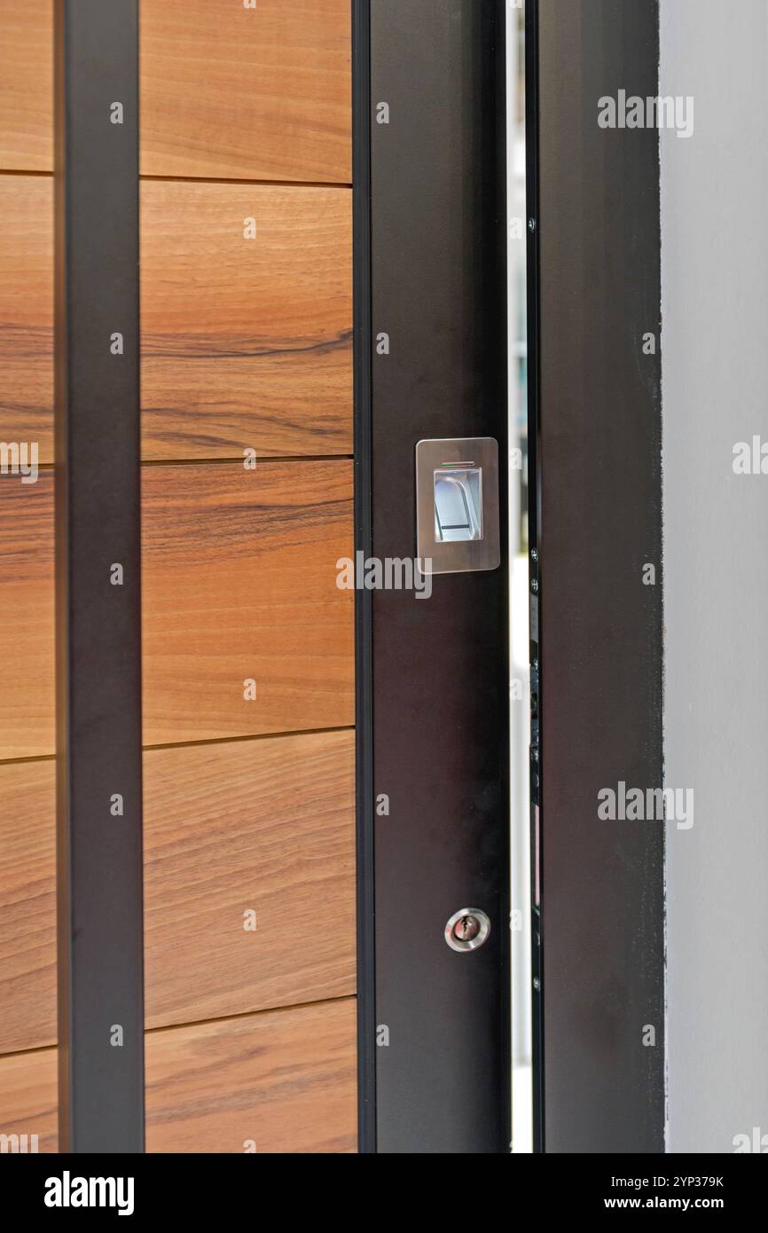 Luxury Keyless Home Security Systems For Penthouse Reference: Fingerprint Door Lock Keyless Smart Home Entrance Security System Stock