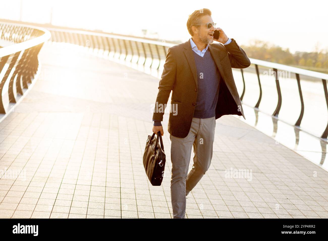 Man walks confidently along hi-res stock photography and images - Alamy