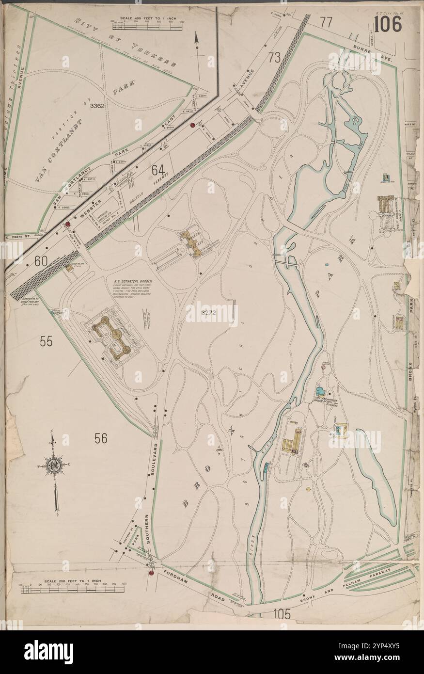 Bronx, V. 14, Plate No. 106 [Map bounded by Webster Ave., Bronx River ...