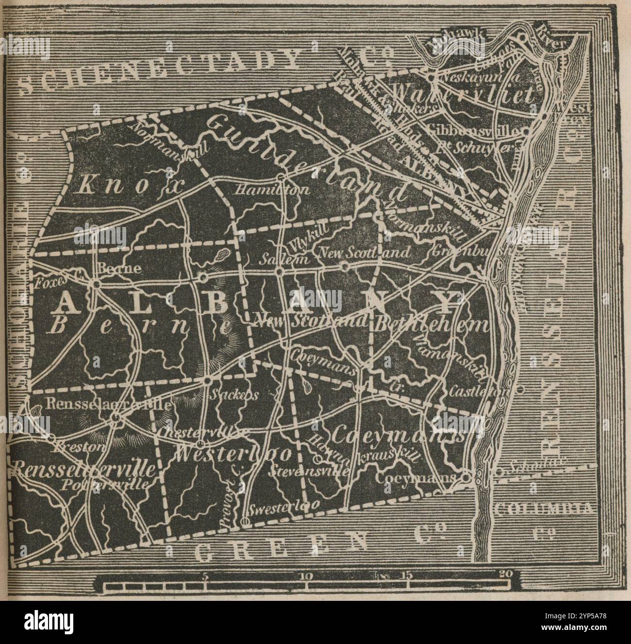 Albany county n y maps hi-res stock photography and images - Alamy