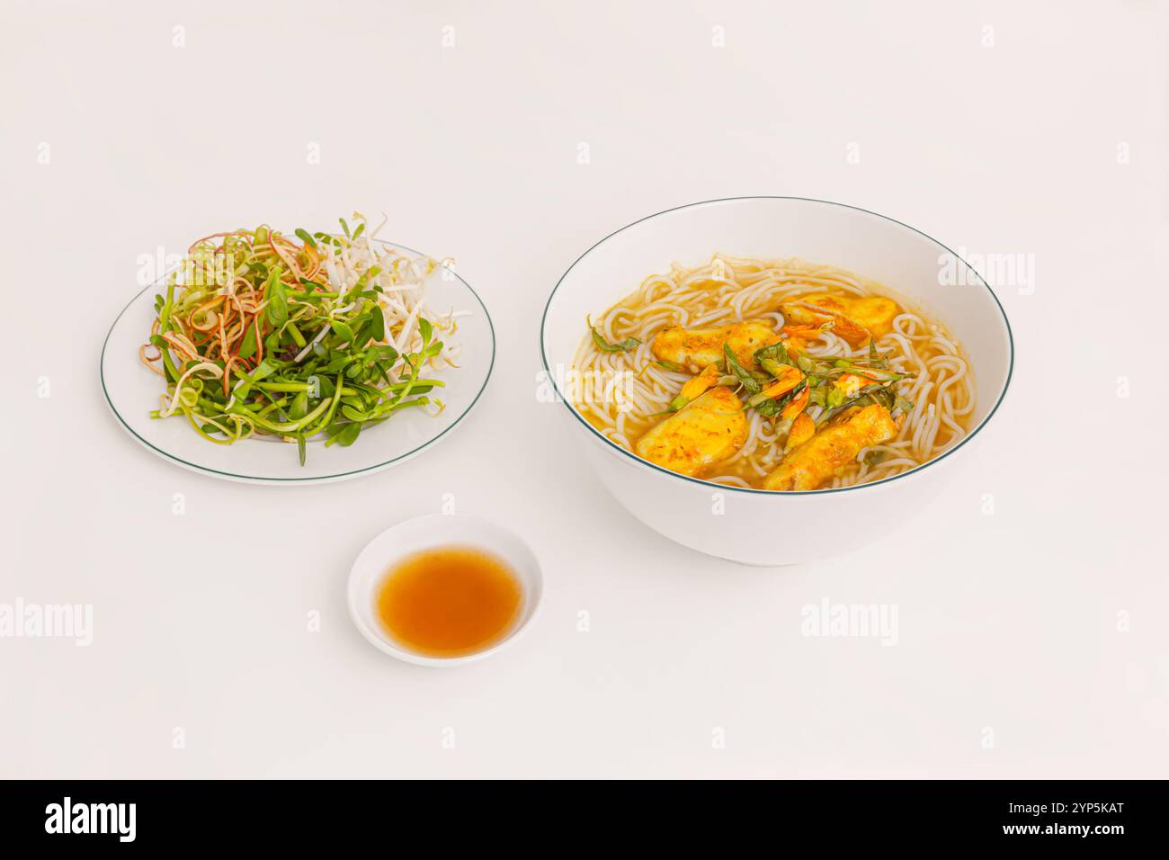 Banh Canh Ca Loc Mien Tay, Thick Rice noodle soup with Snakehead fish ...