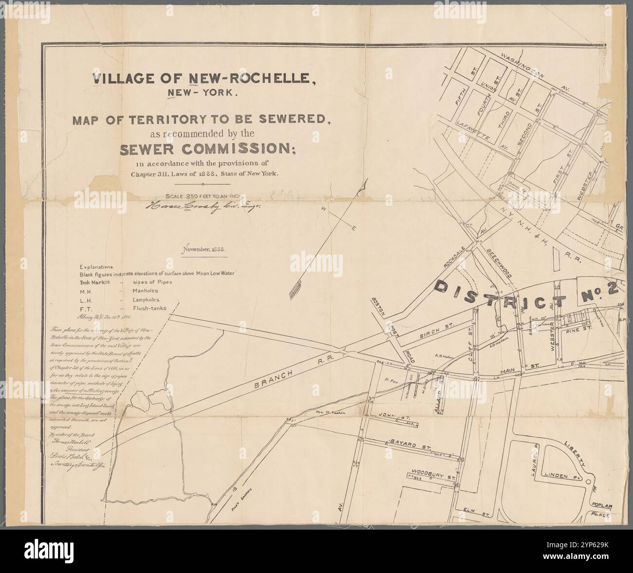 New rochelle new york map hi-res stock photography and images - Alamy
