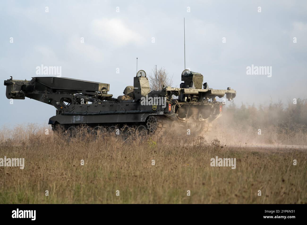 Challenger Titan tank bridge laying vehicle Stock Photo