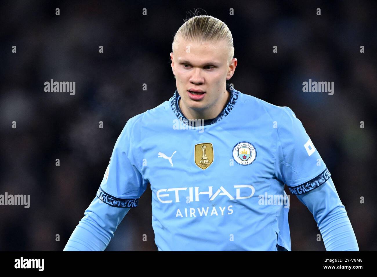 Gourde Officielle Manchester City – Édition Haaland 500 Ml – Design Emblème, Signature Et Numéro