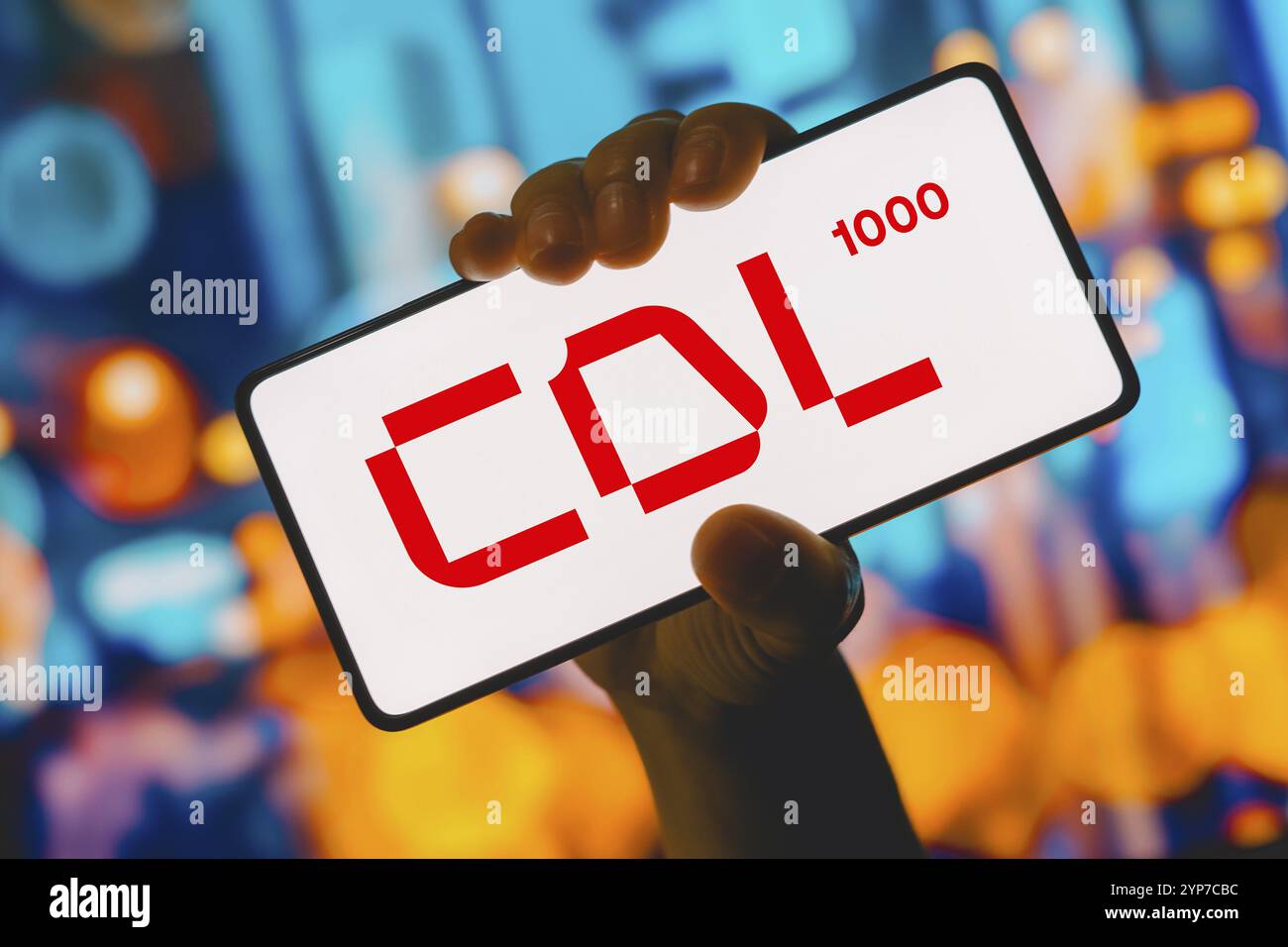 In this photo illustration, the CDL 1000 logo is displayed on a ...