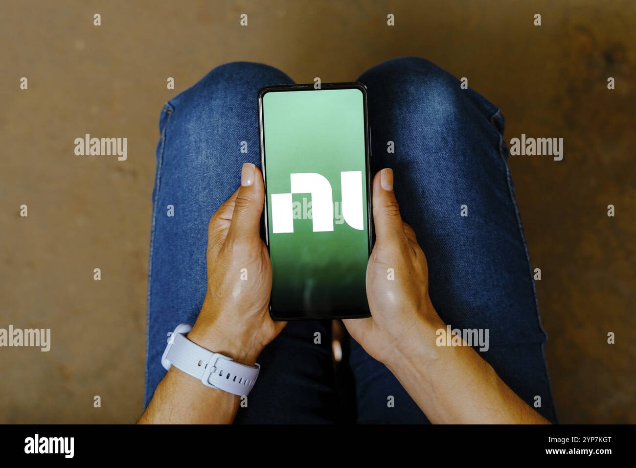 In this photo illustration, the National Instruments (NI) logo is ...