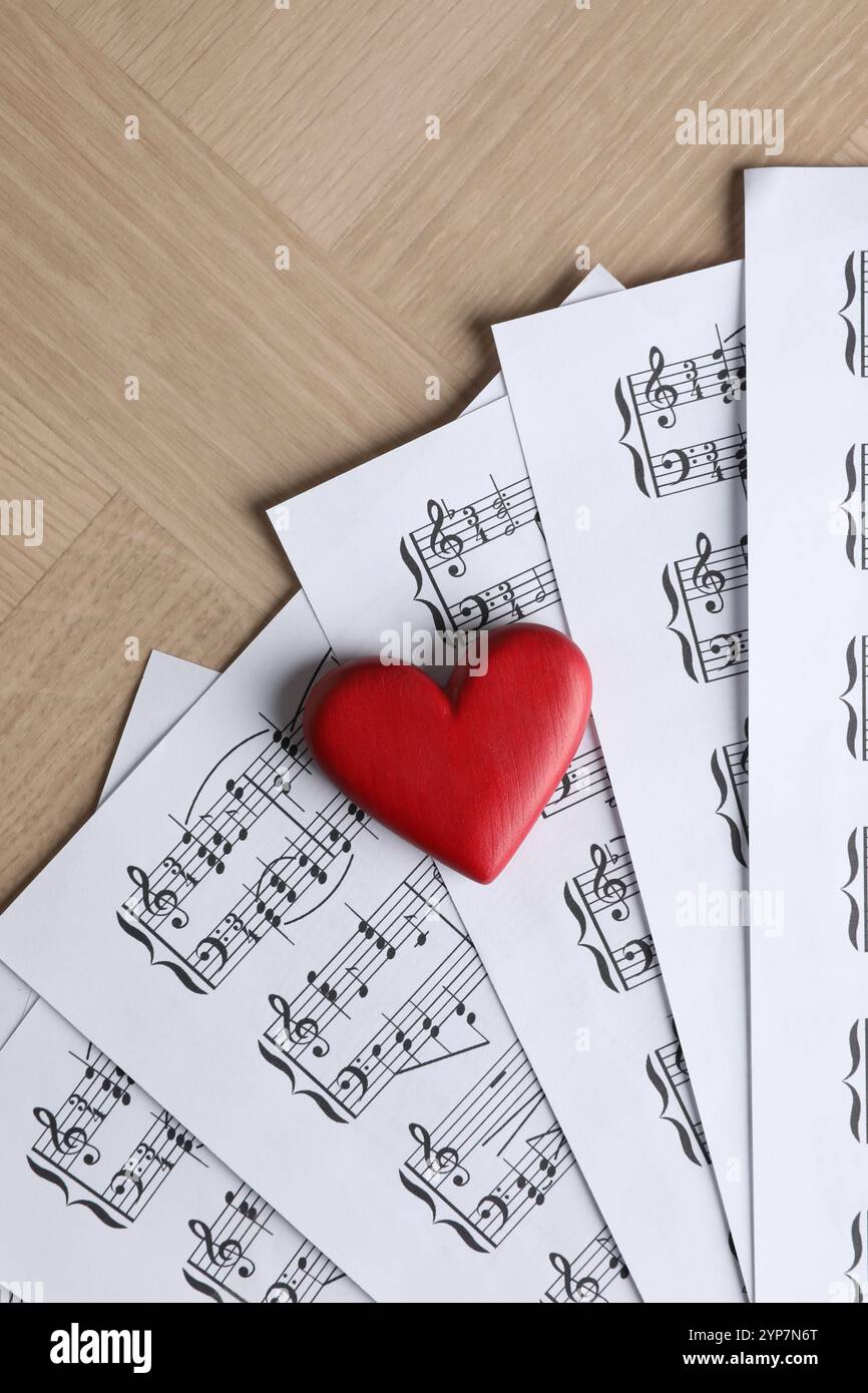 Notes With Figure Sheets musical notes copy hi-res stock photography and images - Alamy