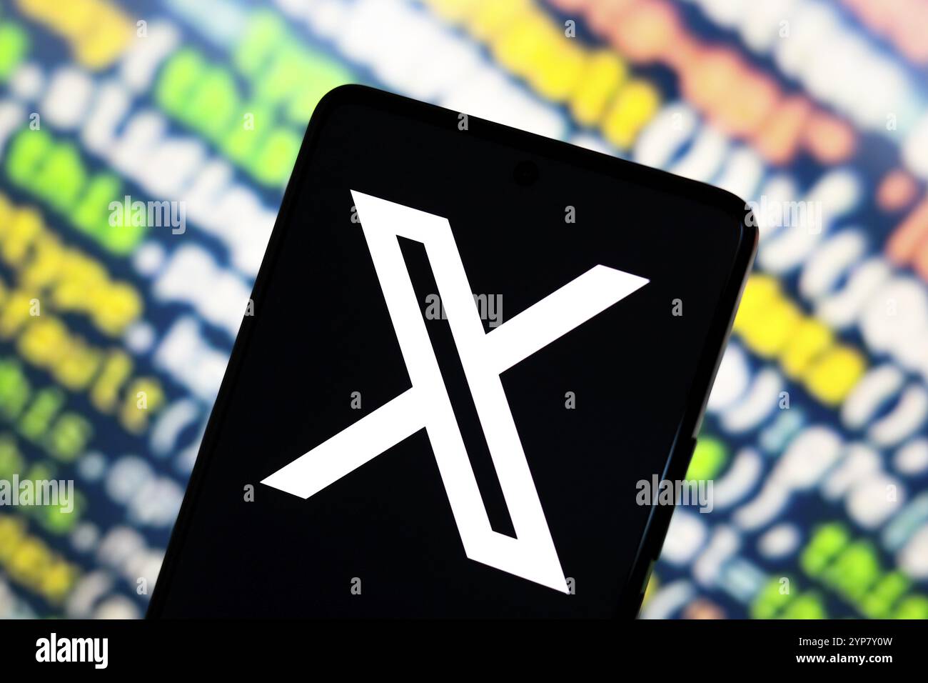 Using X. Twitter In this photo illustration, the X (Twitter) logo is displayed on a ...