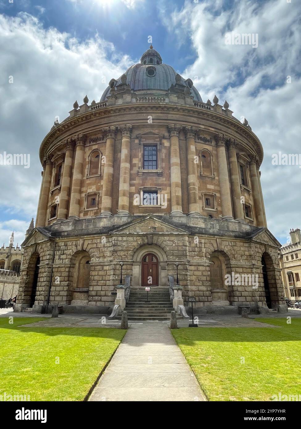 Radcliffe Camera, an 18th Century academic library in Oxford, England, United Kingdom - Smartphone Captured Stock Image