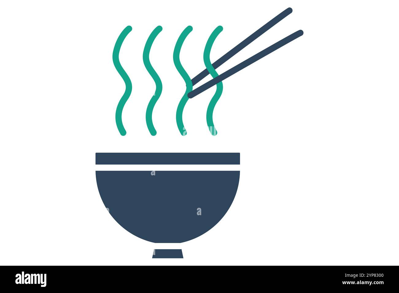 Ramen icon. solid icon style. icon related to meal. meal elements vector illustration Stock Vector