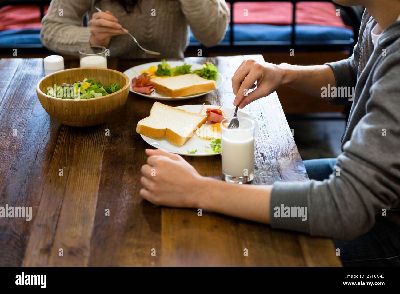 Breakfast for newlyweds Stock Photo
