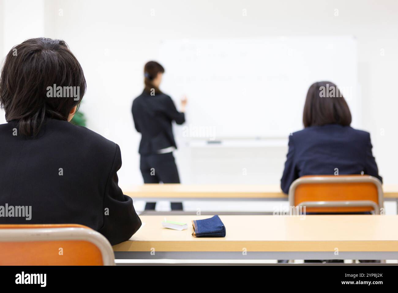 Junior high school students studying at a cram school Stock Photo - Alamy