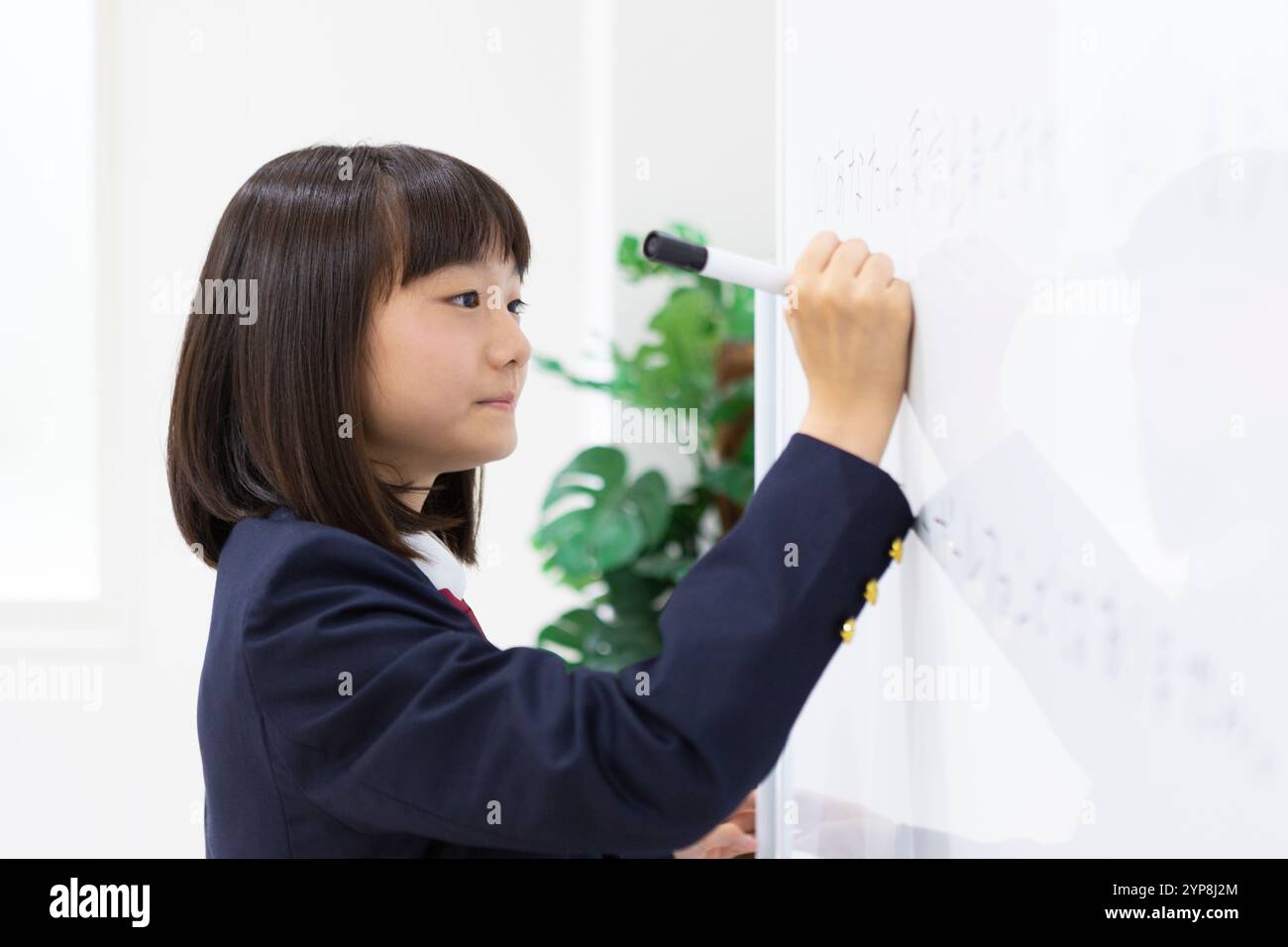 Junior high school students studying at a cram school Stock Photo - Alamy