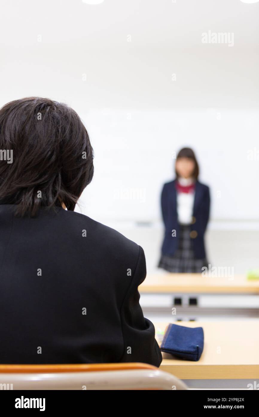 Junior high school students studying at a cram school Stock Photo - Alamy