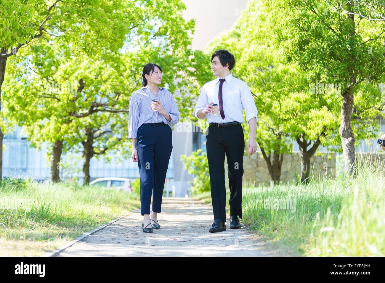 Portrait man walking through trees hi-res stock photography and images ...