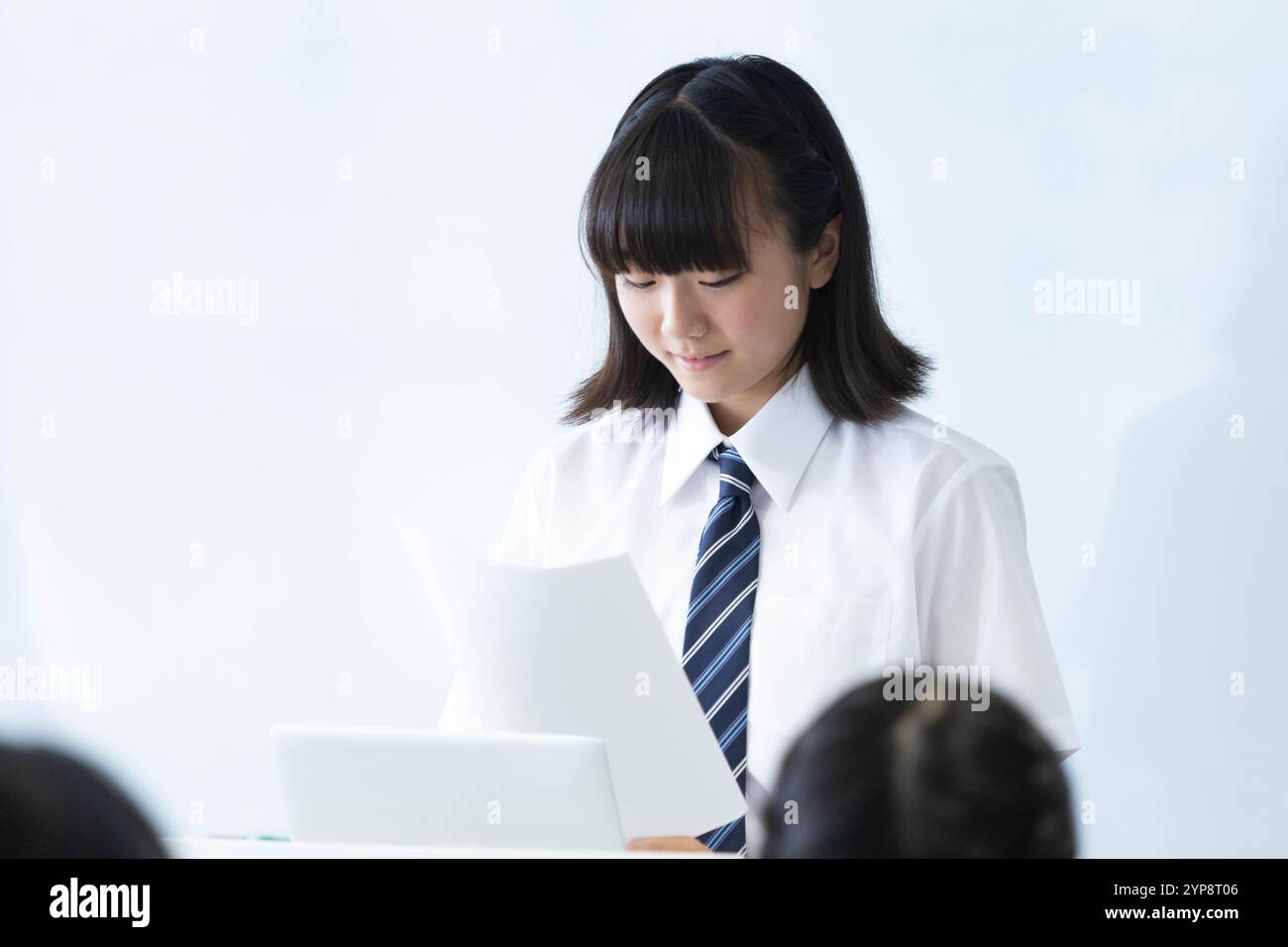 Junior high school pupils in class Stock Photo - Alamy