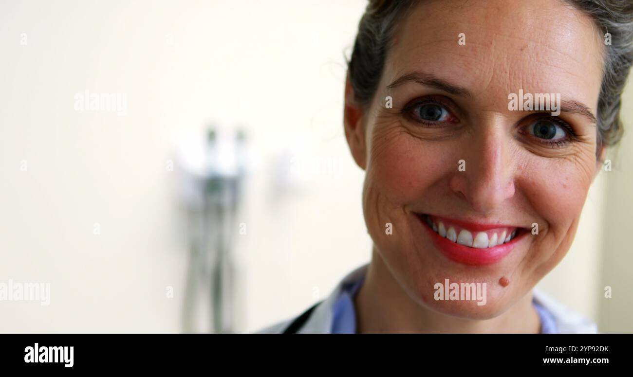 Female doctor using digital tablet in hospital Stock Photo