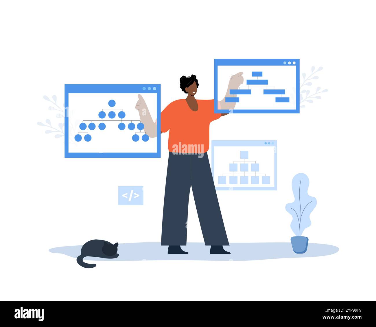 African american developer Stock Vector Images - Alamy