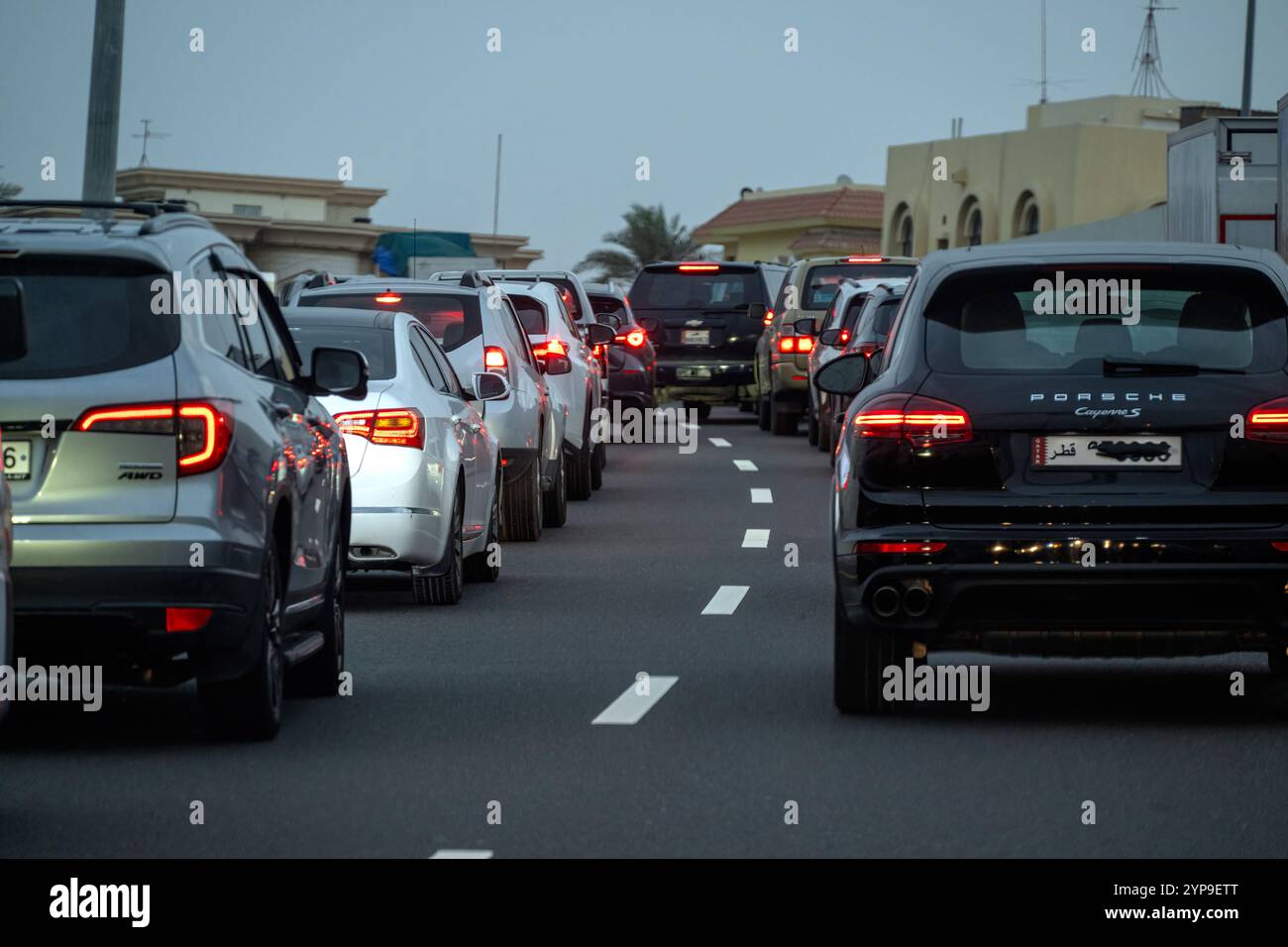 Traffic jam in city dubai hi-res stock photography and images - Alamy