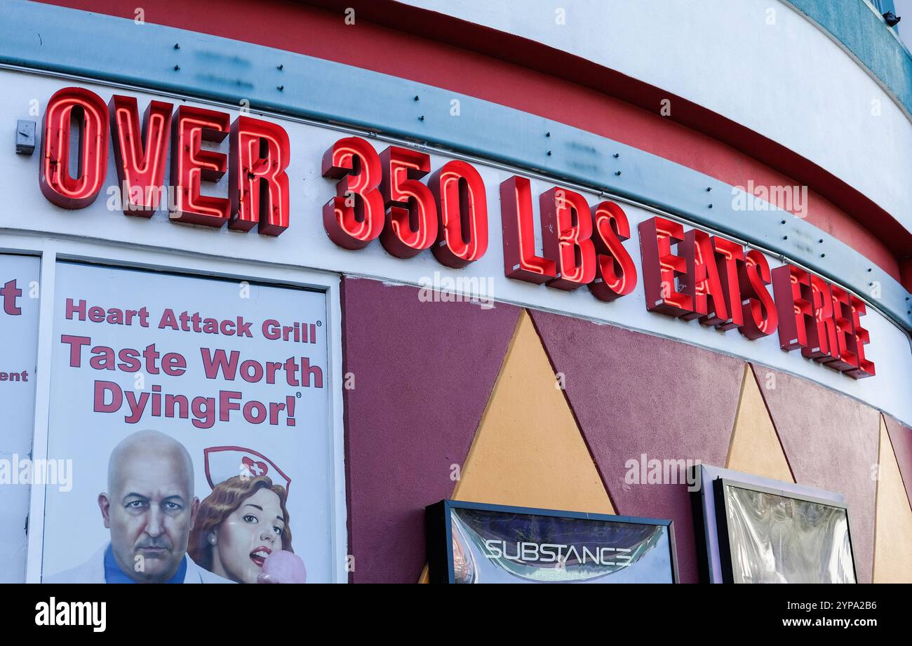 Heart Attack Grill, Las Vegas, USA Stock Photo