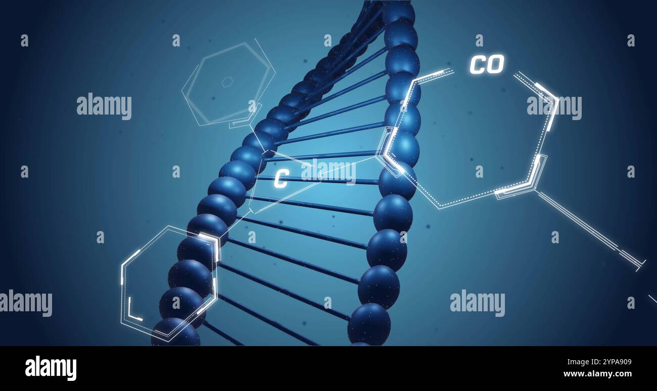 Dna structure spinning network connections hi-res stock photography and ...