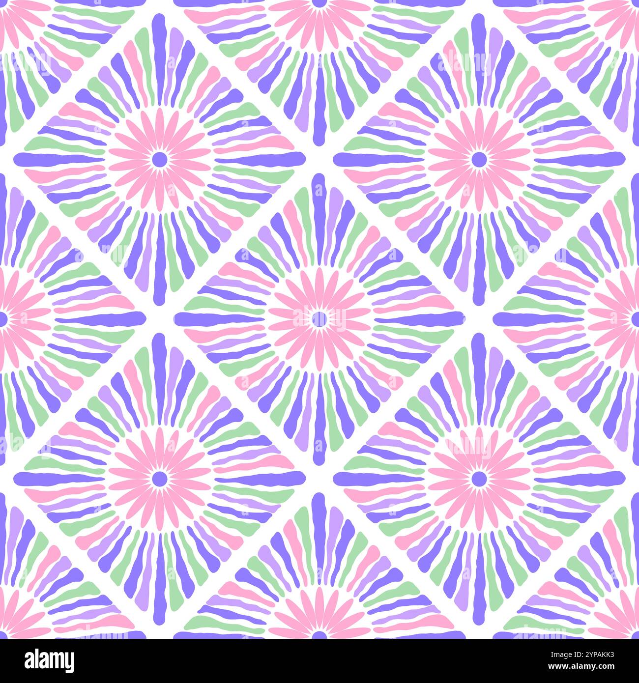 Boho flowers pattern Stock Vector Images - Alamy