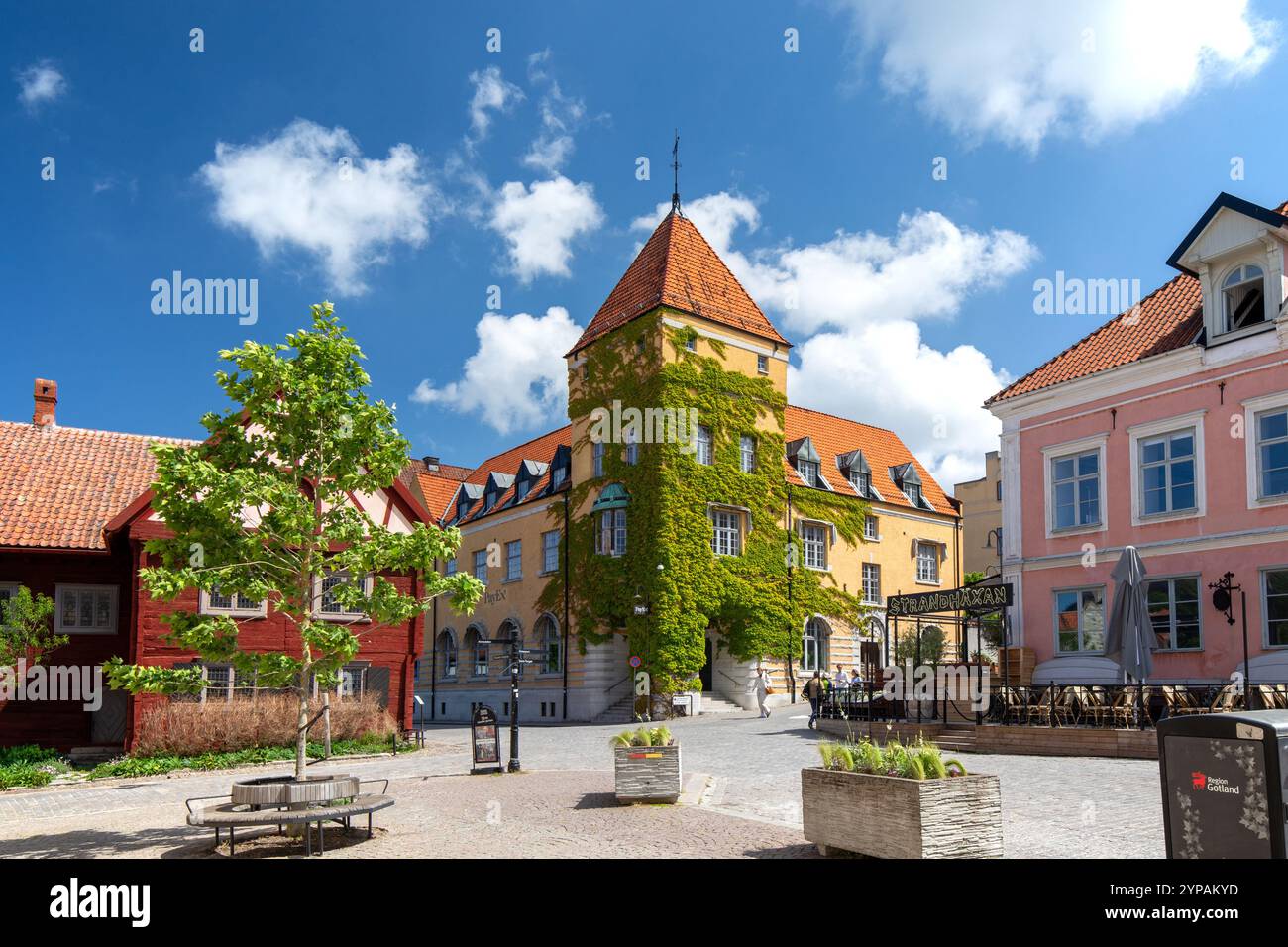 Visby Square Sweden square hi-res stock photography and images - Alamy