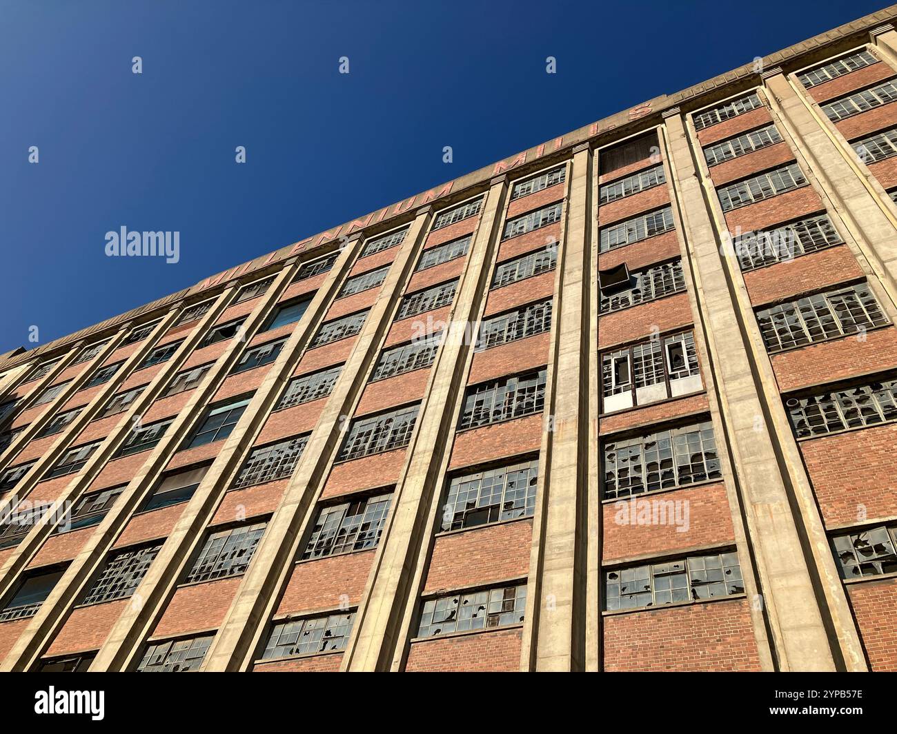 Derelict Flour Mill, Silvertown, London East End, UK - Smartphone Captured Stock Image