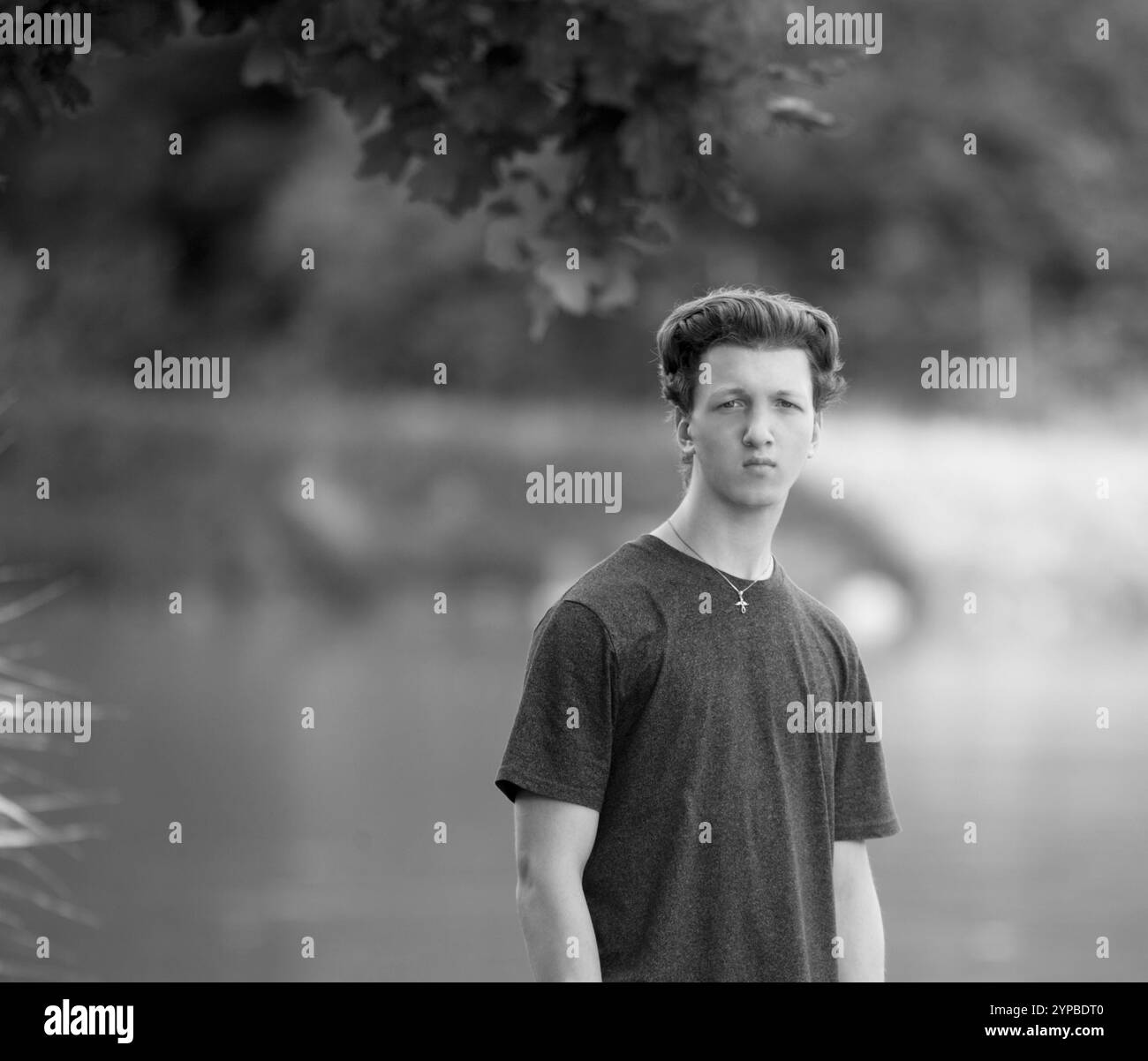 Teen boy portrait Black and White Stock Photos & Images - Alamy