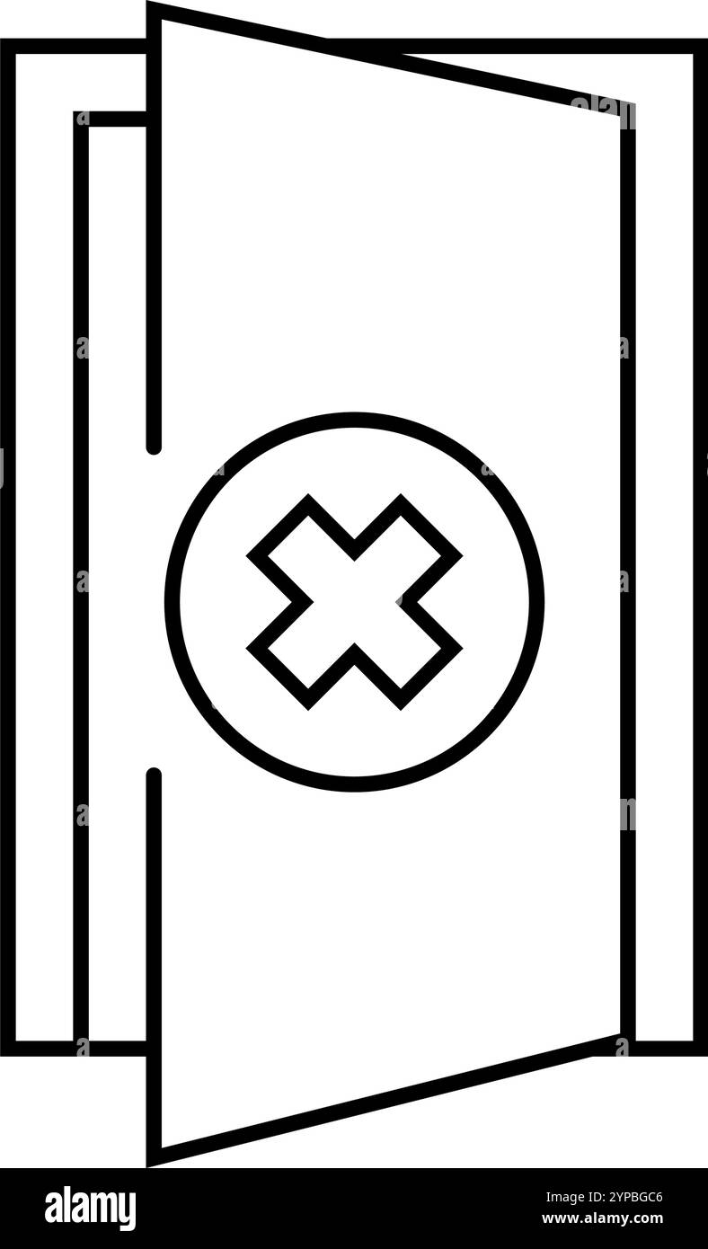close door line icon vector illustration Stock Vector Image & Art - Alamy