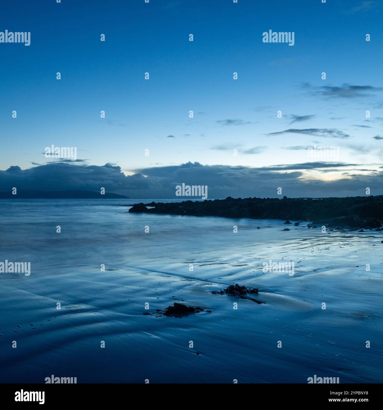 dusk galway bay county galway Stock Photo