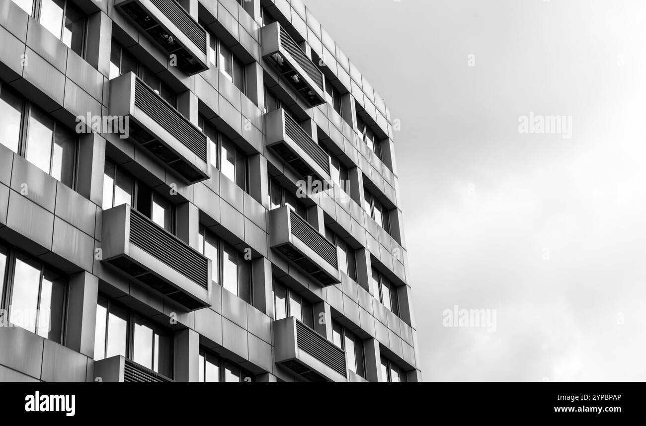 Partial view of residential high-rise building Stock Photo - Alamy