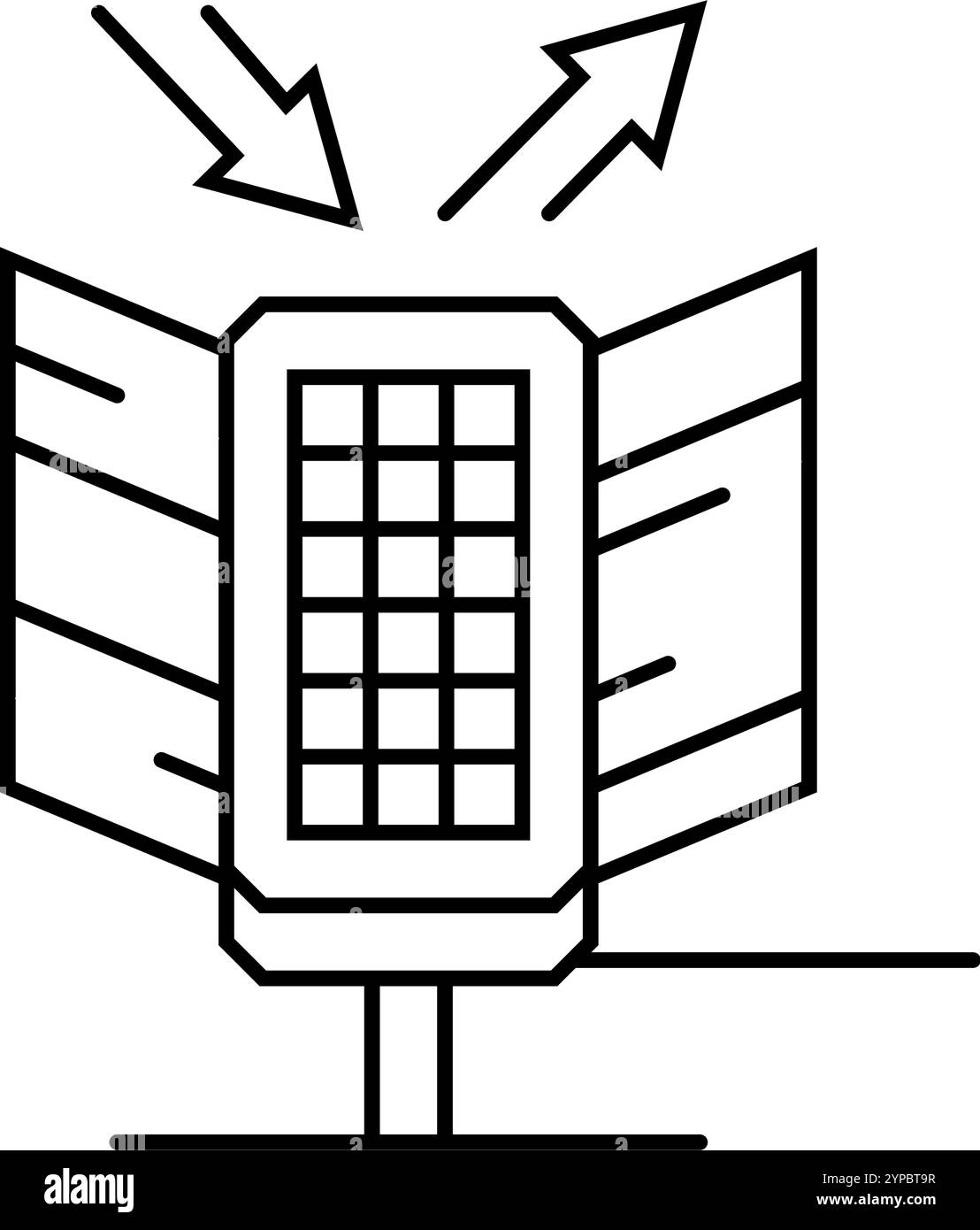 maintenance solar panel line icon vector illustration Stock Vector ...