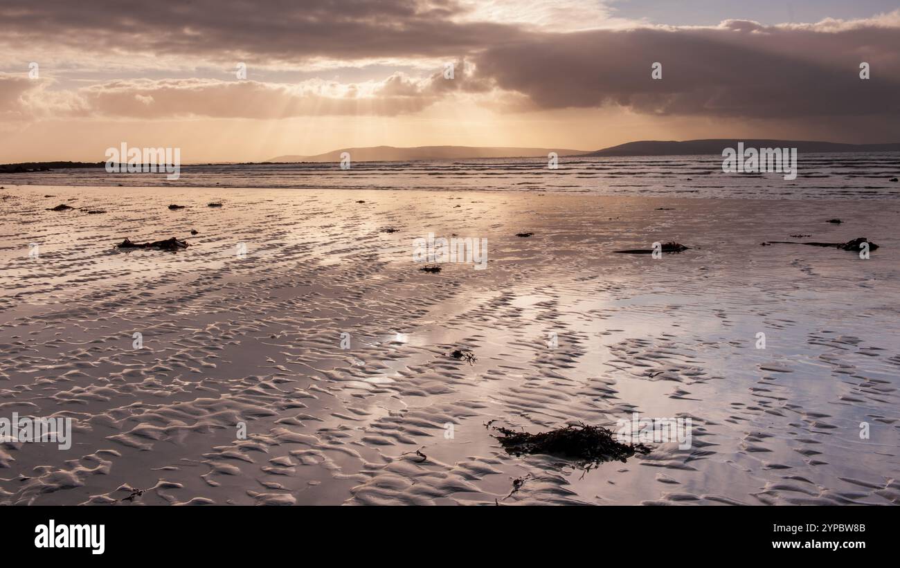 beach galway bay Stock Photo