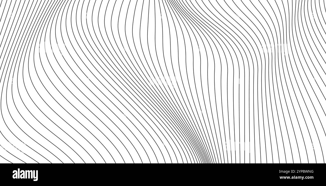 abstract black and white wave background. Vector illustration Stock ...