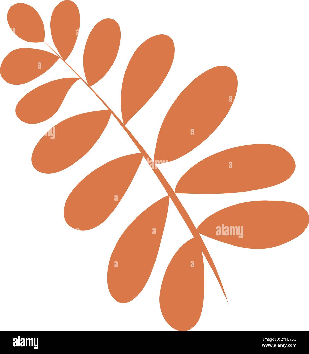 Orange and brown leaf Stock Vector Images - Alamy