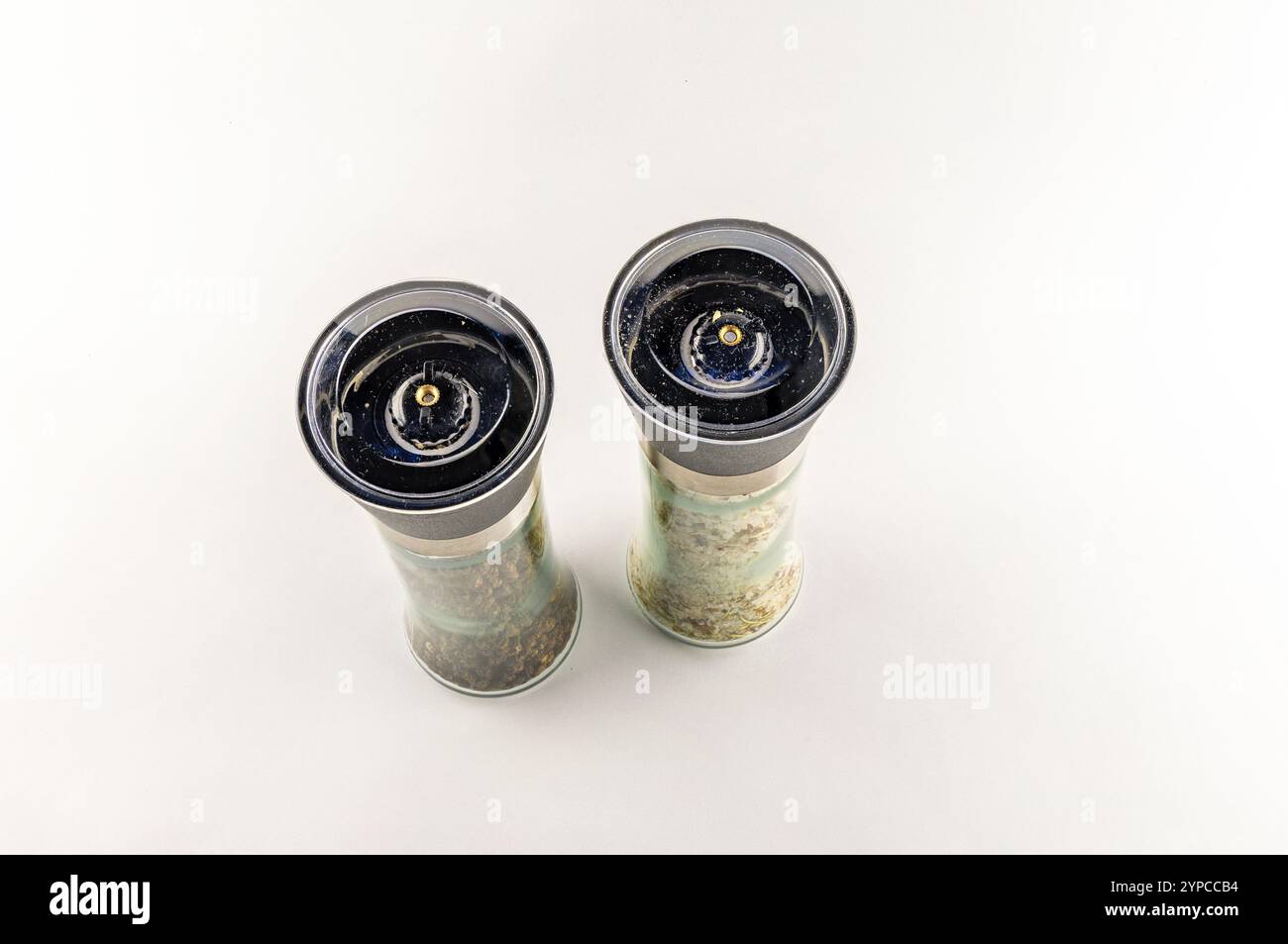 salt shaker and pepper grinder