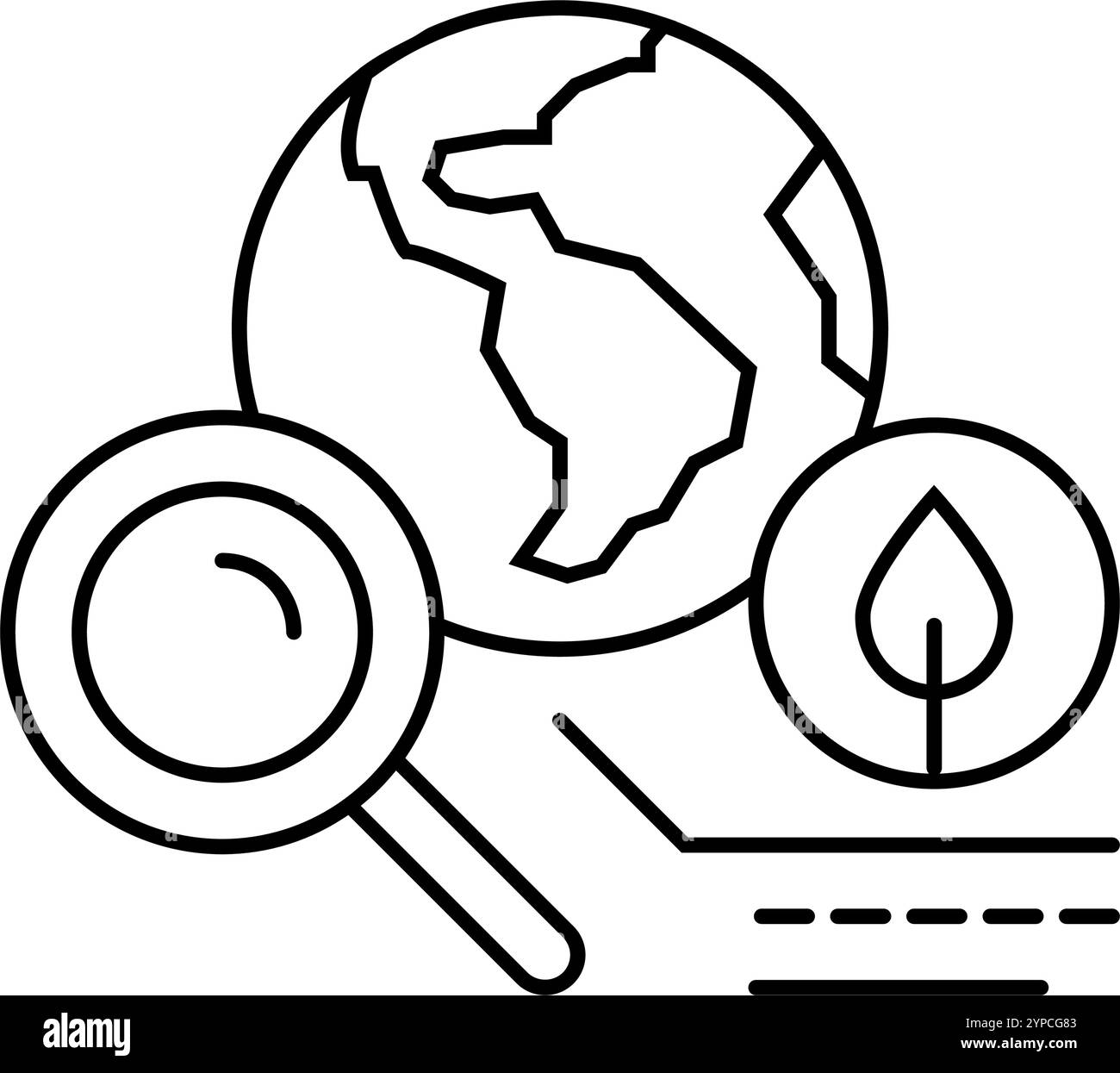 global collaboration energy policy line icon vector illustration Stock ...
