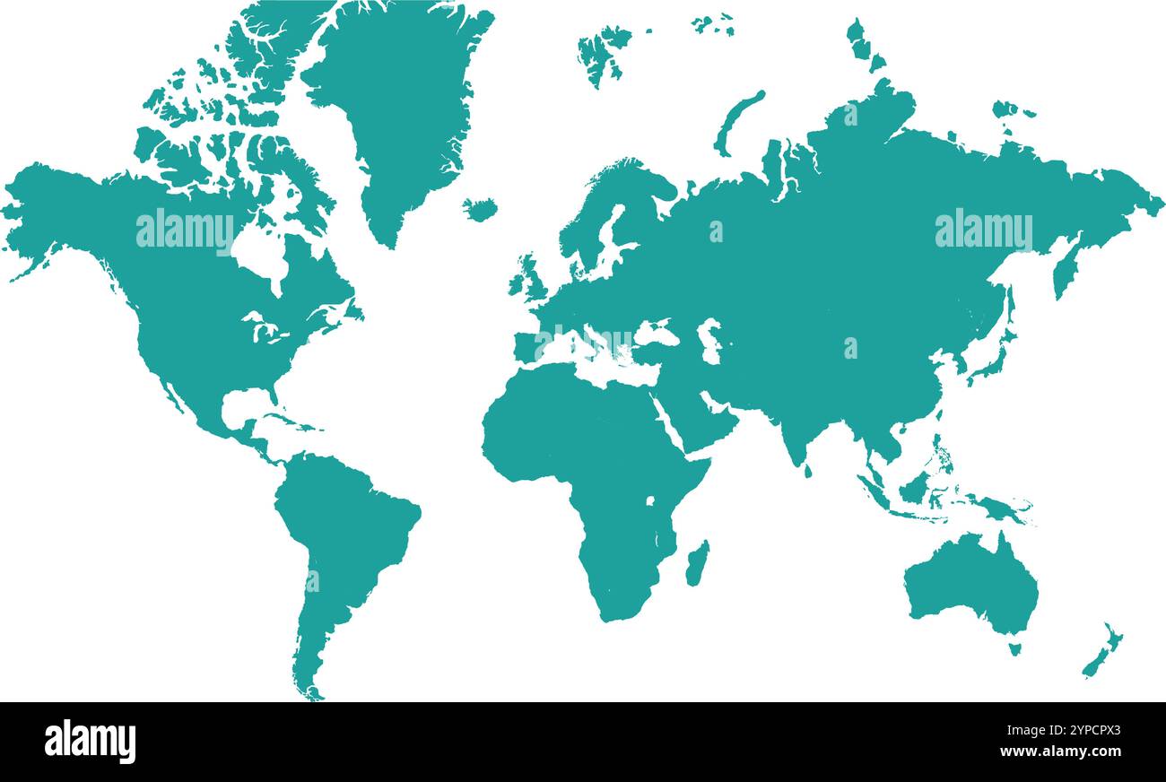 World Map Green World Map Geographic - World Map Green World Map Geographic Map Country Map Country Border Line Asia Africa Europe North America South America Australia Oceania 2YPCPX3