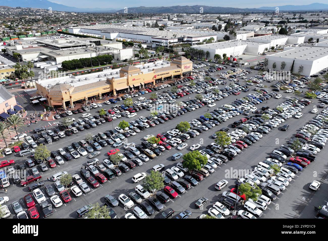 Citadel Map Commerce An aerial view of the Citadel Outlets parking lot on Black Friday ...