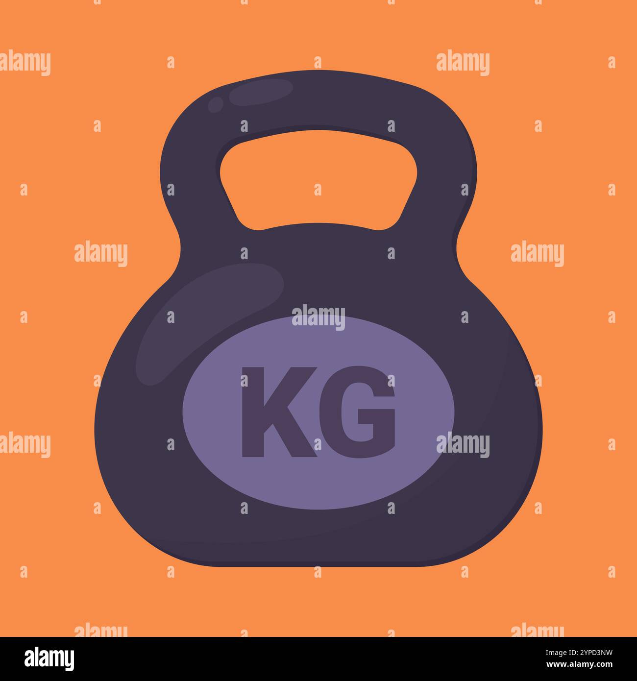 Kettlebell weight icon vector. GYM Kettlebell illustration. fitness ...