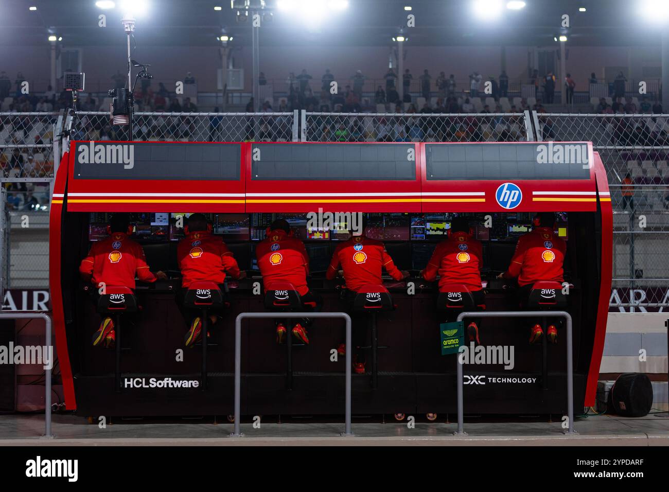 Scuderia Ferrari pit wall during the Formula 1 Qatar Airways Qatar ...