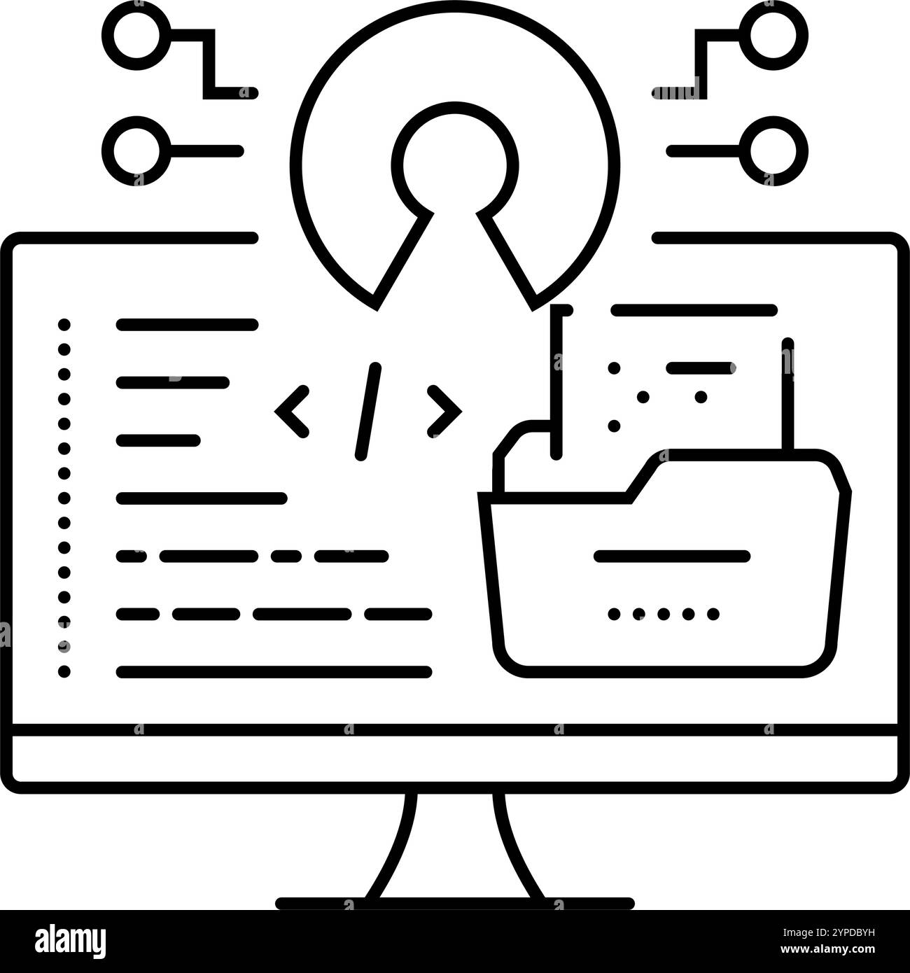 Open source symbol Black and White Stock Photos & Images - Alamy