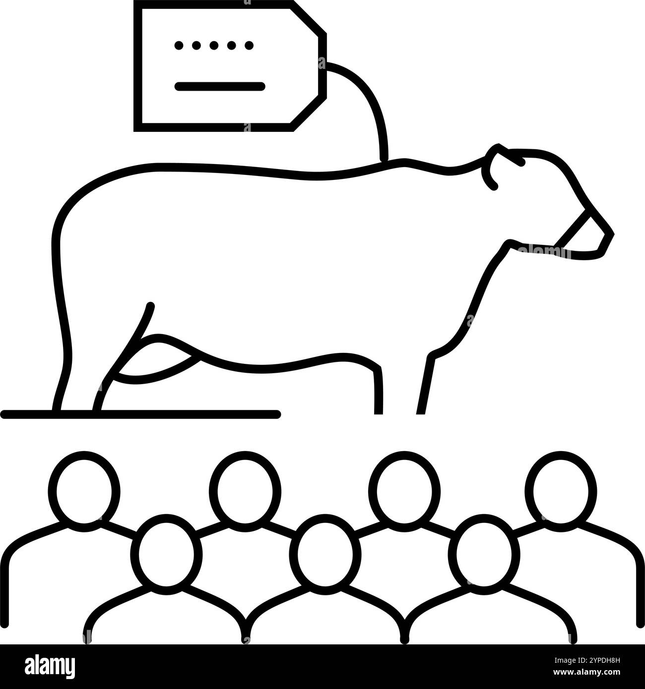 hay bales farmer line icon vector illustration Stock Vector Image & Art ...